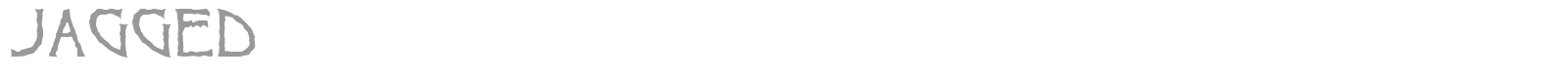 Jagged Regular font preview